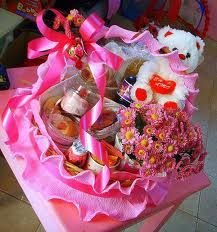cesta rosa